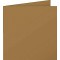 Clairefontaine 29028C - Un paquet de 25 cartes pliees Pollen 13,5x13,5 cm 210g, Kraft brun