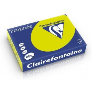 Ramette de 500 feuilles de papier Trophee fluo vert, A4, 80 g/m²