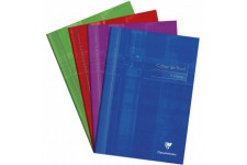 Lot de 10 : Clairefontaine 3129C - Un cahier de bord pique 9 classes 60 pages 21x29,7 cm 110g, couverture carte pelliculee coule