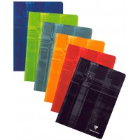 Clairefontaine 3151C Un Cahier Agrafe - A4 21x29,7 cm - 120 Pages Grands Carreaux - Papier Blanc 90 g - Couverture Carte Pellicu