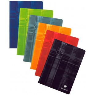 Clairefontaine 3151C Un Cahier Agrafe - A4 21x29,7 cm - 120 Pages Grands Carreaux - Papier Blanc 90 g - Couverture Carte Pellicu