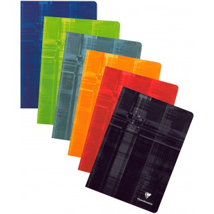 Clairefontaine 3166C Un Cahier Agrafe - A4 21x29,7 cm - 96 Pages Lignees - Papier Blanc 90 g - Couverture Carte Pelliculee Coule