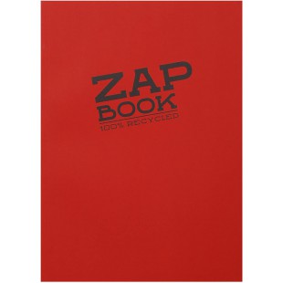Lot de 5 : Clairefontaine 3354C Carnet Encolle Zap Book - 160 Feuilles Papier Croquis 100% Recycle - A4 21x29,7 cm 80g - Couleur