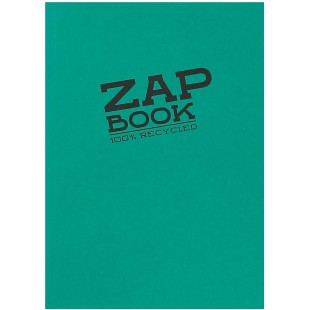 Lot de 5 : Clairefontaine 3355C Carnet Encolle Zap Book - 160 Feuilles Papier Croquis 100% Recycle - A5 14,8x21 cm 80g - Couleur