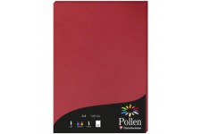 Clairefontaine 4212C - etui de 50 Feuilles - Format A4 (21x29,7cm) - 120g/m² - Coloris Rouge Groseille - Papier d'Invitation Eve