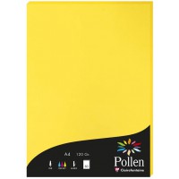 Clairefontaine 4217C - etui de 50 Feuilles - Format A4 (21x29,7cm) - 120g/m² - Coloris Jaune Soleil - Papier d'Invitation Evenem