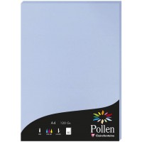 Clairefontaine 44238C - etui de 50 Feuilles - Format A4 (21x29,7cm) - 120g/m² - Coloris Bleu Lavande - Papier d'Invitation Evene