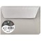 Clairefontaine 50076C - Paquet de 20 Enveloppes Auto-Adhesives - Format C6 (11,4x16,2cm) - 120g/m² - Coloris Argent - Invitation