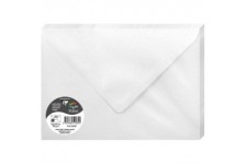 Clairefontaine 51032C - Paquet de 20 Enveloppes Gommees - Format C5 (16,2x22,9cm) - 120g/m² - Coloris Blanc Irise - Invitation E
