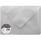 Clairefontaine 51190C - Paquet de 20 Enveloppes Gommees - Format C5 (16,2x22,9cm) - 120g/m² - Coloris Argent - Invitation Evenem