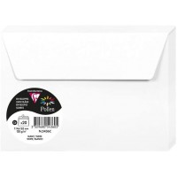 Clairefontaine 5436C - Paquet de 20 Enveloppes Auto-Adhesives - Format C6 11,4x16,2cm - 120g/m² - Coloris Blanc - Invitation Eve