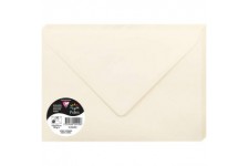 Clairefontaine 5442C - Paquet de 20 Enveloppes Gommees - Format C5 16,2x22,9cm - 120g/m² - Coloris Ivoire - Invitation Evenement