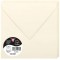 Clairefontaine 5443C - Paquet de 20 Enveloppes Gommees - Format Carre 16,5x16,5cm - 120g/m² - Coloris Ivoire - Invitation Evenem