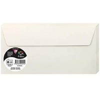 Clairerontaine - 1 Lot de 20 enveloppes Pollen 11x22cm, 120gr, Couleur Ivoire