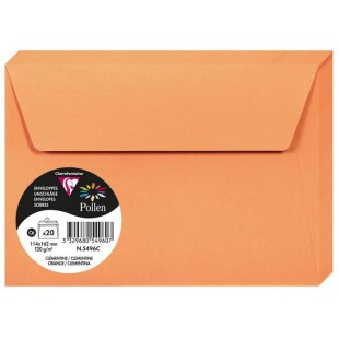 Clairefontaine 10348C - Sachet de 5 Cartes Simples - Format 10,5x14,8cm - 210g/m² - Coloris Bois - Cartons d'Invitation Evenemen