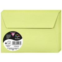 Clairefontaine 55476C - Paquet de 20 Enveloppes Auto-Adhesives - Format C6 11,4x16,2cm - 120g/m² - Coloris Vert Bourgeon - Invit