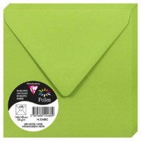 Clairefontaine 11142C - Paquet de 25 Cartes Simples - Format Carre 16x16cm - 210g/m² - Coloris Cacao - Cartons d'Invitation Even