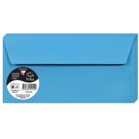 Clairefontaine 11217C - Paquet de 20 Cartes Simples - Format 7x9,5cm - 210g/m² - Coloris Bleu turquoise - Cartons d'Invitation E
