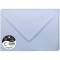 Clairefontaine 55722C - Paquet de 20 Enveloppes Gommees - Format C5 (16,2x22,9cm) - 120g/m² - Coloris Bleu Lavande - Invitation 