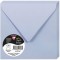 Clairefontaine 55728C - Paquet de 20 Enveloppes Gommees - Format Carre (14x14cm) - 120g/m² - Coloris Bleu Lavande - Invitation E