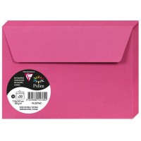 Clairefontaine 11321C - Paquet de 25 Cartes Simples - Format C6 11x15,5cm - 210g/m² - Coloris Cassis - Cartons d'Invitation Even