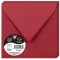 Clairefontaine 5588C - Paquet de 20 Enveloppes Gommees - Format Carre 14x14cm - 120g/m² - Coloris Rouge Groseille - Invitation E