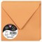 Clairefontaine 5598C - Paquet de 20 Enveloppes Gommees - Format Carre 14x14cm - 120g/m² - Coloris Clementine - Invitation Evenem