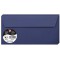 Clairefontaine 5645C - Paquet de 20 Enveloppes Auto-Adhesives - Format DL 11x22cm - 120g/m² - Coloris Bleu Nuit - Invitation Eve
