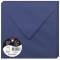Clairefontaine 5793C - Paquet de 20 Enveloppes Gommees - Format Carre 16,5x16,5cm - 120g/m² - Coloris Bleu Nuit - In
