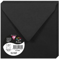 Clairefontaine 5798C - Paquet de 20 Enveloppes Gommees - Format Carre 14x14cm - 120g/m² - Coloris Framboise - Invitation Eveneme