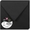 Clairefontaine 5798C - Paquet de 20 Enveloppes Gommees - Format Carre 14x14cm - 120g/m² - Coloris Framboise - Invitation Eveneme