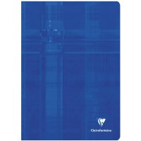 Clairefontaine 63141C Un Cahier Agrafe - A4 21x29,7 cm - 192 Pages Grands Carreaux - Papier Blanc 90 g - Couverture Carte Pellic