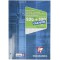 Clairefontaine 65816C - Un bloc de cours encolle grand cote 300 pages (200 + 100 gratuites) 90g, perfore 4 trous et petits carre