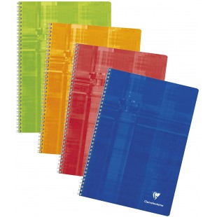 Clairefontaine 68145C Un Cahier a Spirale - A4 21x29,7 cm 100 Pages Lignees avec Marge Papier Clairefontaine Blanc 9