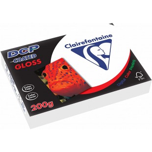 Clairefontaine Ramette 250 feuilles A4 200g DCP coated brillant 2 faces