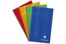 Clairefontaine 69502C Un Carnet Brochure Rembordee Rigide - 11x17 cm - 192 Pages Petits Carreaux - Papier Blanc 90 g - Couvertur