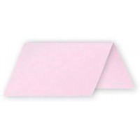 Clairefontaine 75013C - Paquet de 25 Marque-Places - Format 8,5x8cm - 210g/m² - Coloris Rose Dragee - Invitation Evenements et C