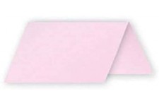 Clairefontaine 75013C - Paquet de 25 Marque-Places - Format 8,5x8cm - 210g/m² - Coloris Rose Dragee - Invitation Evenements et C