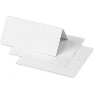 Clairefontaine 75016C - Paquet de 25 Marque-Places - Format 8,5x8cm - 210g/m² - Coloris Blanc - Invitation Evenements et Corresp