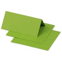 Clairefontaine 75021C - Paquet de 25 Marque-Places - Format 8,5x8cm - 210g/m² - Coloris Vert Menthe - Invitation Evenements et C