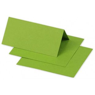 Clairefontaine 75021C - Paquet de 25 Marque-Places - Format 8,5x8cm - 210g/m² - Coloris Vert Menthe - Invitation Evenements et C