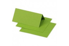 Clairefontaine 75021C - Paquet de 25 Marque-Places - Format 8,5x8cm - 210g/m² - Coloris Vert Menthe - Invitation Evenements et C