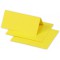 Clairefontaine 75023C - Paquet de 25 Marque-Places - Format 8,5x8cm - 210g/m² - Coloris Jaune Soleil - Invitation Evenements et 