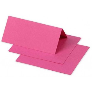 Clairefontaine 75024C - Paquet de 25 Marque-Places - Format 8,5x8cm - 210g/m² - Coloris Rose Fuchsia - Invitation Evenements et 