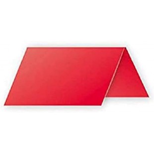 Clairefontaine 75025C - Paquet de 25 Marque-Places - Format 8,5x8cm - 210g/m² - Coloris Groseille - Invitation Evenements et Cor