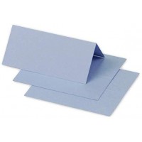 Clairefontaine 75039C - Paquet de 25 Marque-Places - Format 8,5x8cm - 210g/m² - Coloris Bleu Lavande - Invitation Evenements et 