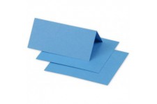 Clairefontaine 75041C - Paquet de 25 Marque-Places - Format 8,5x8cm - 210g/m² - Coloris Turquoise - Invitation Evenements et Cor