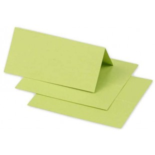 Clairefontaine 75050C - Paquet de 25 Marque-Places - Format 8,5x8cm - 210g/m² - Coloris Vert Bourgeon - Invitation Evenements et