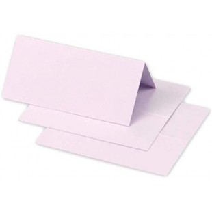 Clairefontaine 75078C - Paquet de 25 Marque-Places - Format 8,5x8cm - 210g/m² - Coloris Lilas - Invitation Evenements et Corresp