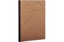 Clairefontaine 79540C Collection Age Bag Un Carnet Cousu Dos Toile Tabac - A5 14,8x21 cm - 192 Pages Unies Blanches - Papier 90 